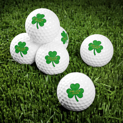 St. Patrick's Day Golf Balls, Irish Golf Gift, Funny Golf Balls, Shamrock Gift for Husband, Men's Golf Gift, Clover Golf Balls, Gift for Dad