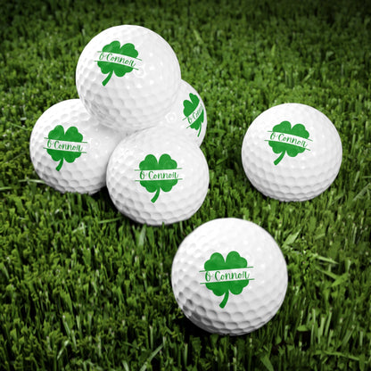 St. Patrick's Day Golf Balls, Irish Golf Gift, Custom Golf Balls, Shamrock Gift for Husband, Personalized Golf Gift, Clover Monogram Balls