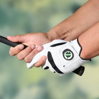 St Patrick's Day Golf Glove with Custom Ball Marker, Personalized Golf Gift, Men's Golf Gift, Gift for Golfer, Gift for Husband, Father, Dad