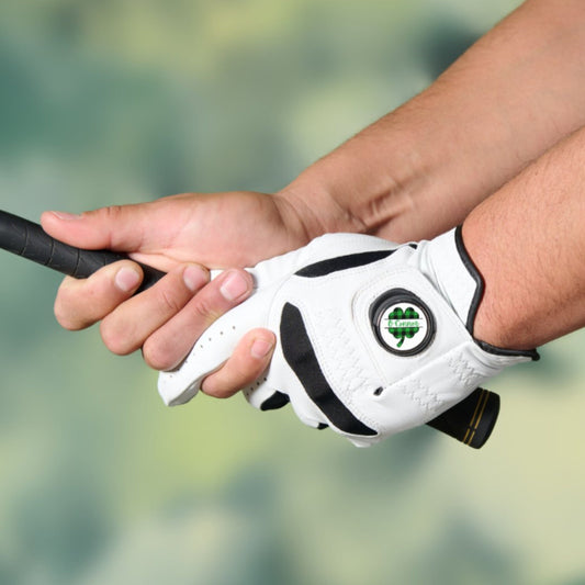 St Patrick's Day Golf Glove with Custom Ball Marker, Personalized Golf Gift, Men's Golf Gift, Gift for Golfer, Gift for Husband, Father, Dad