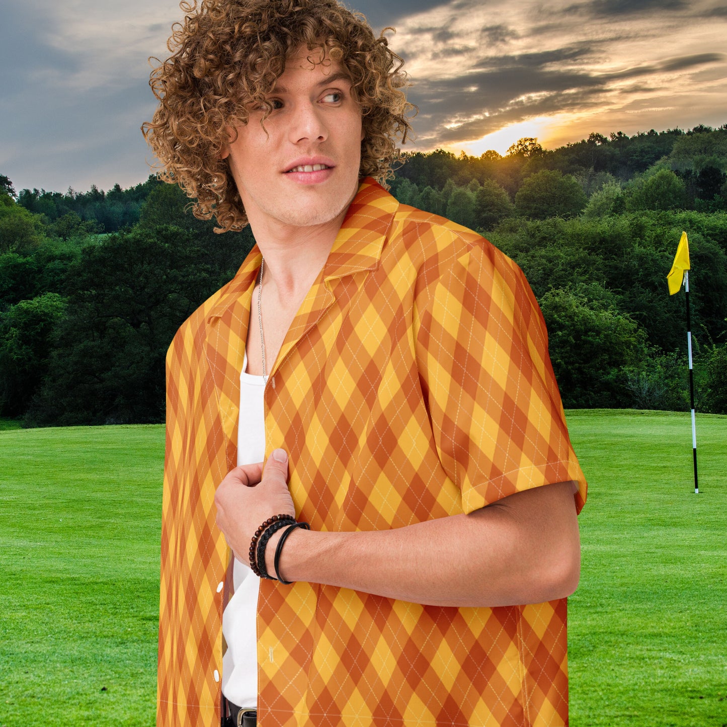 Women's Argyle Golf Shirt, Women's Golfing Button Up, Golf T-shirt, Women's Golf Gifts, Golf Gift for Women, Gift for Wife, Gift for Mom