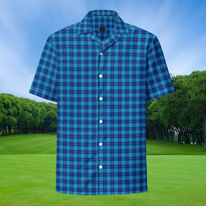 Women's Plaid Golf Shirt, Women's Golfing Button Up, Golf T-shirt, Women's Golf Gifts, Golf Gift for Women, Gift for Wife, Gift for Mom