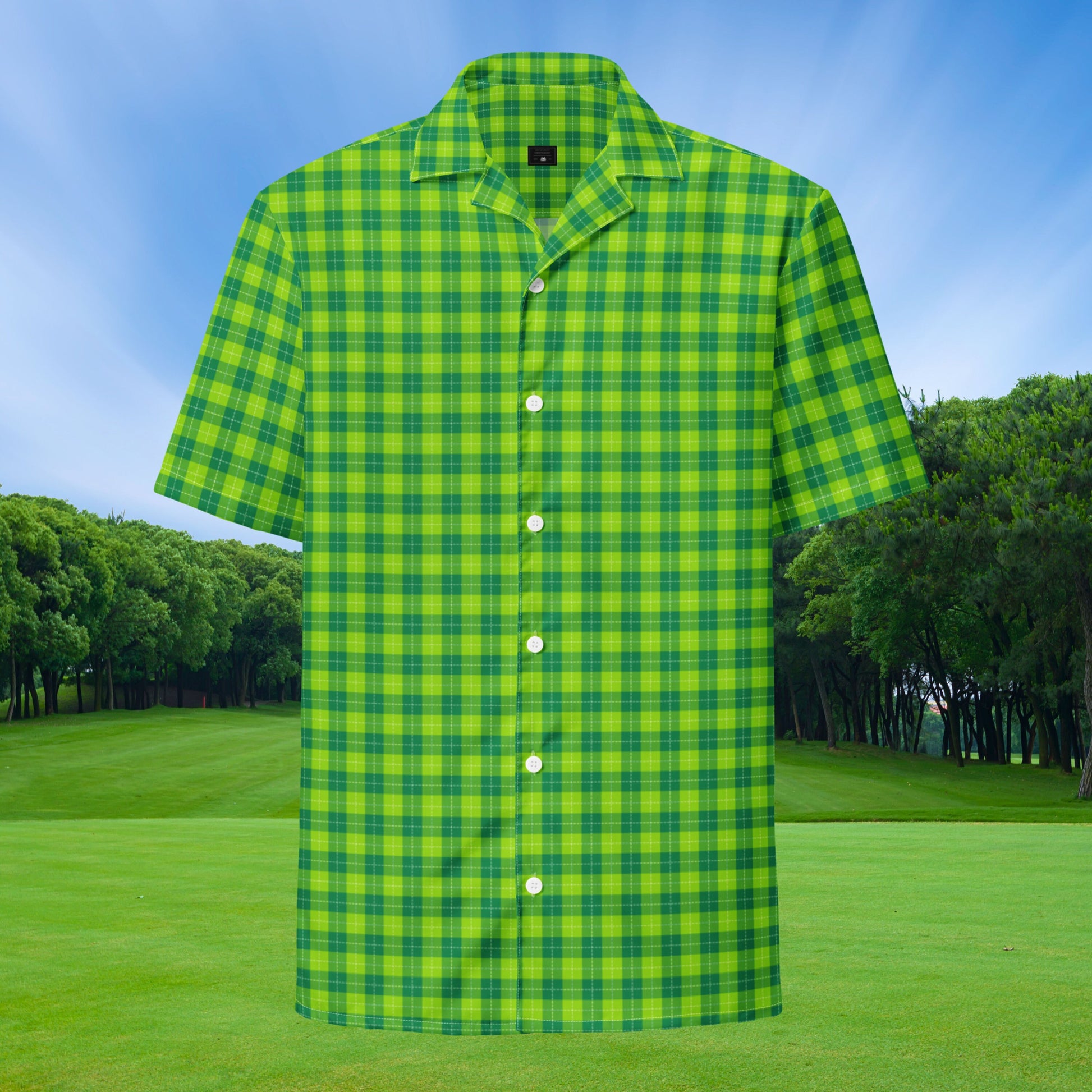 Women's Plaid Golf Shirt, Women's Golfing Button Up, Golf T-shirt, Women's Golf Gifts, Golf Gift for Women, Gift for Wife, Gift for Mom