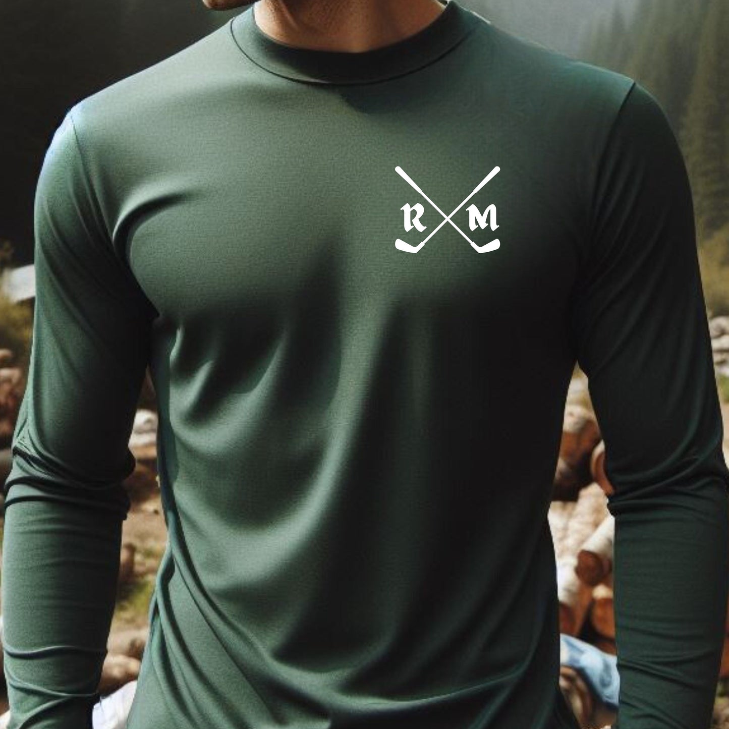 Custom Long Sleeve Golf Shirt, Personalized Golf Tshirt, Dry Fit Customized Golf Tee, Gift for Golfer, Golf T-shirt Gift, Golf Gift for Men