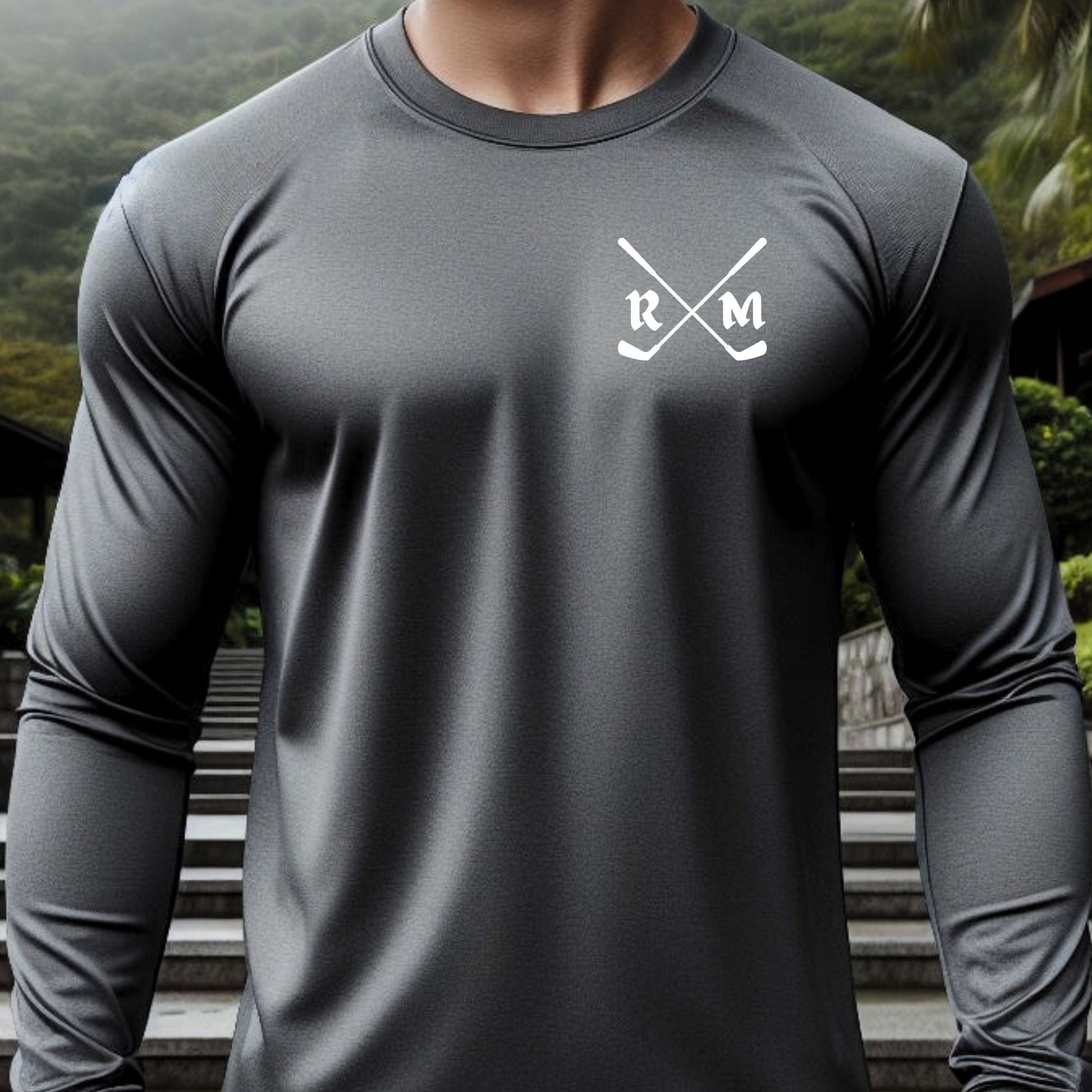 Custom Long Sleeve Golf Shirt, Personalized Golf Tshirt, Dry Fit Customized Golf Tee, Gift for Golfer, Golf T-shirt Gift, Golf Gift for Men