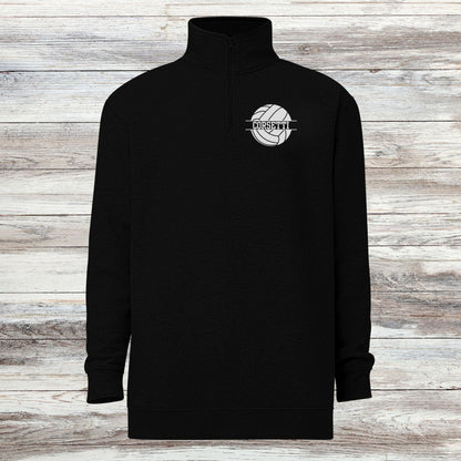 Personalized Fleece Volleyball Quarter-Zip, Pullover Sweater, Custom Volleyball Gift, Volleyball Team Volleyball Coach Gift, Gift for Dad