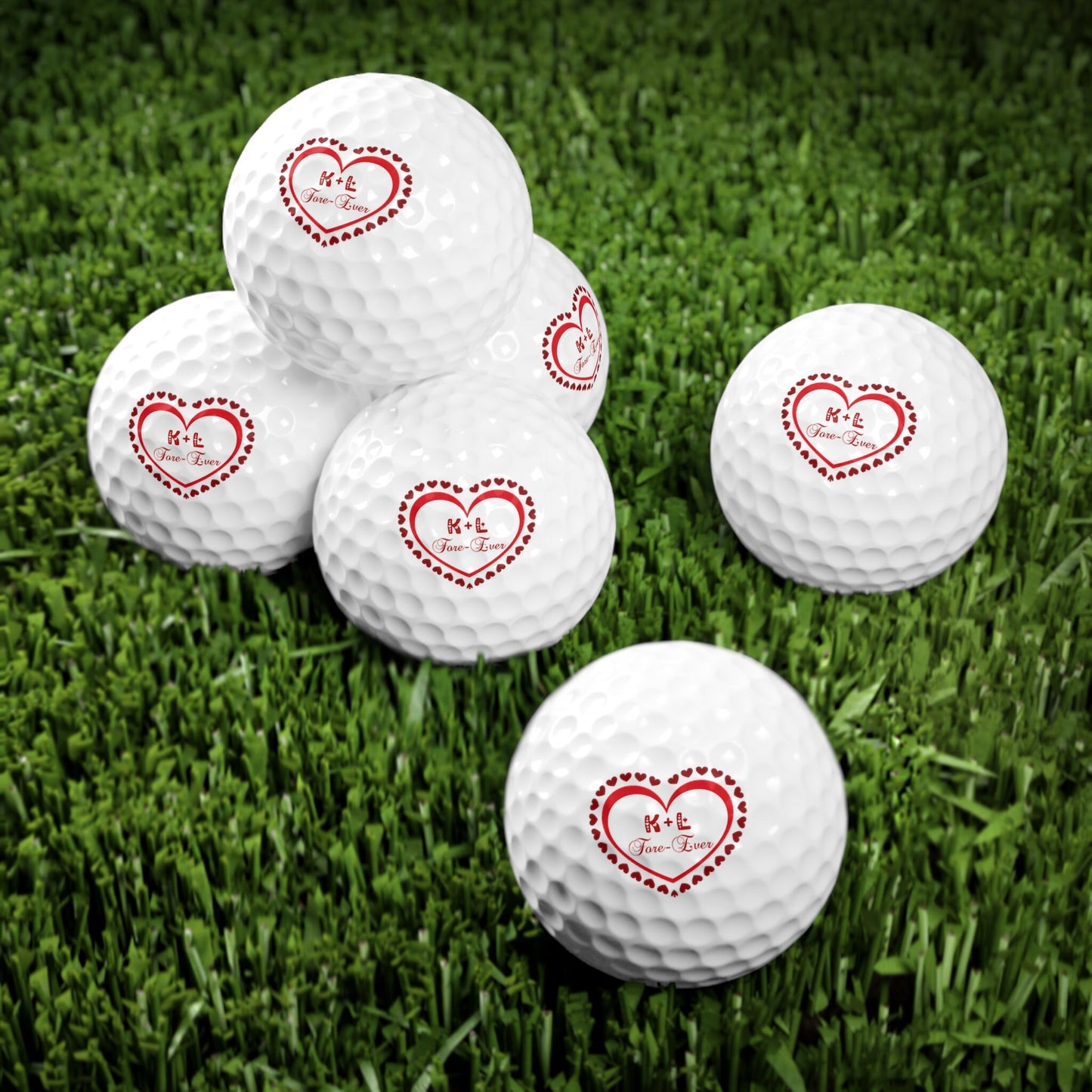 Valentine's Golf Balls, Valentine's Day Golf Gift, Custom Golf Balls, Gift for Husband, Gift for Boyfriend, Golf Gift for Men, Gift for Him