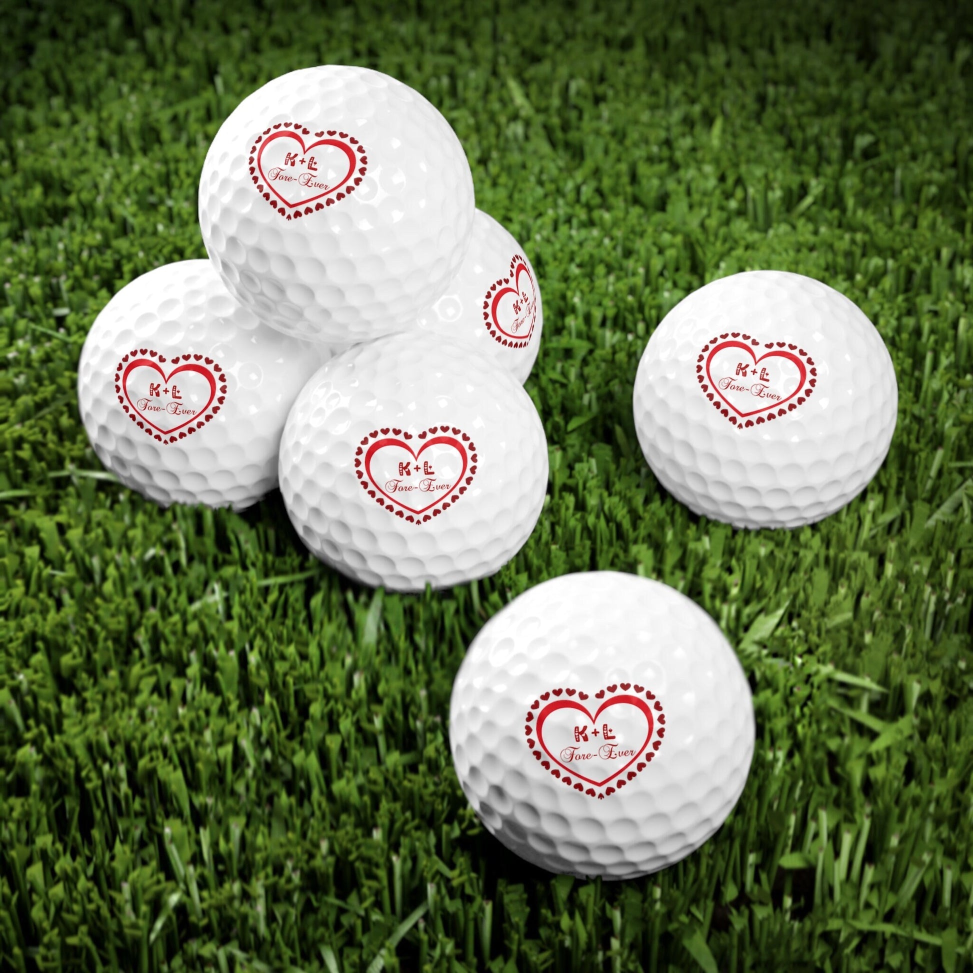 Valentine's Golf Balls, Valentine's Day Golf Gift, Custom Golf Balls, Gift for Husband, Gift for Boyfriend, Golf Gift for Men, Gift for Him
