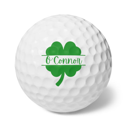 St. Patrick's Day Golf Balls, Irish Golf Gift, Custom Golf Balls, Shamrock Gift for Husband, Personalized Golf Gift, Clover Monogram Balls