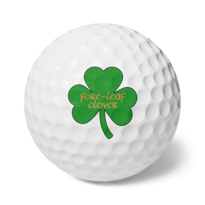 St. Patrick's Day Golf Balls, Irish Golf Gift, Funny Golf Balls, Shamrock Gift for Husband, Men's Golf Gift, Clover Golf Balls, Gift for Dad
