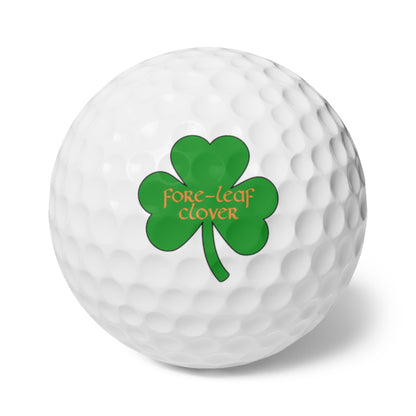 St. Patrick's Day Golf Balls, Irish Golf Gift, Funny Golf Balls, Shamrock Gift for Husband, Men's Golf Gift, Clover Golf Balls, Gift for Dad