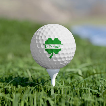 St. Patrick's Day Golf Balls, Irish Golf Gift, Custom Golf Balls, Shamrock Gift for Husband, Personalized Golf Gift, Clover Monogram Balls