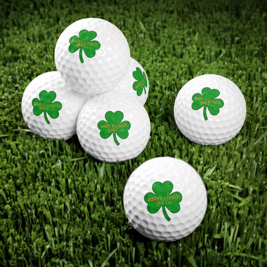 St. Patrick's Day Golf Balls, Irish Golf Gift, Funny Golf Balls, Shamrock Gift for Husband, Men's Golf Gift, Clover Golf Balls, Gift for Dad