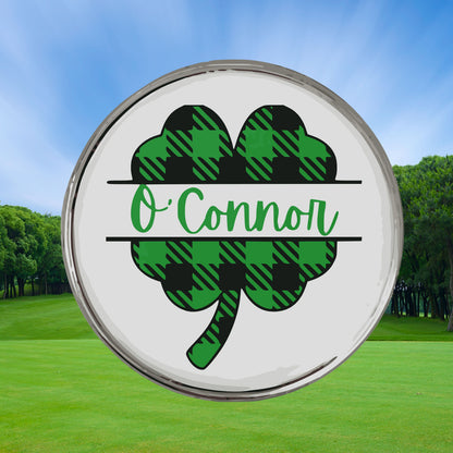 St Patrick's Day Golf Glove with Custom Ball Marker, Personalized Golf Gift, Men's Golf Gift, Gift for Golfer, Gift for Husband, Father, Dad