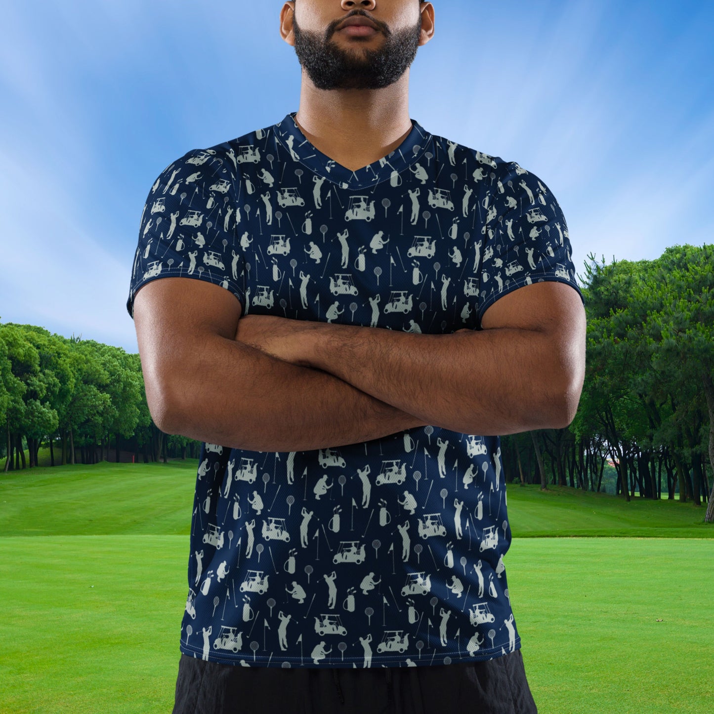 Men's Golf Shirt, Men's Golfing Jersey, Golf T-shirt, Men's Golf Gifts, Golf Gift for Men, Gift for Dad, Gift for Boyfriend, Husband Gift