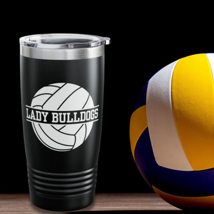 Custom Volleyball Tumbler, Personalized Ringneck Tumbler, Volleyball Gift, Water Bottle, Gift for Volleyball Player, Volleyball Coach Gift
