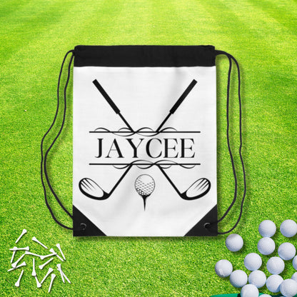 Custom Golfing Sports Bag, Personalized Drawstring Golf Bag, Golf Gifts for Men, Lightweight Golf Bag, Perfect Gift for Dad, Gift for Golfer