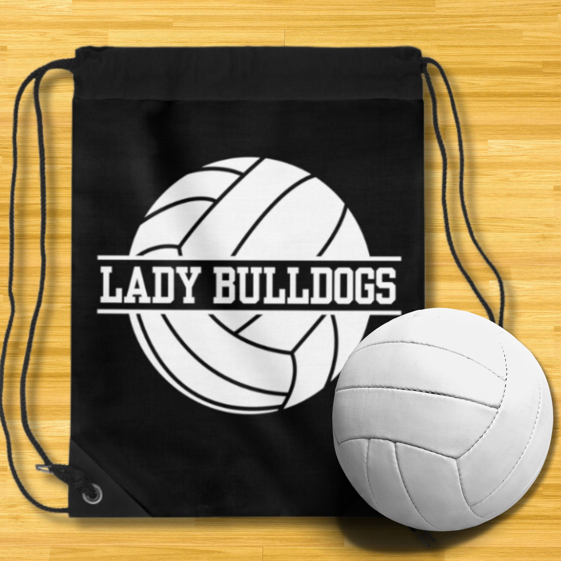 Custom Volleyball Bag, Personalized Drawstring Volleyball Bag, Lightweight Volleyball Bag, Gift for Volleyball Player, Volleyball Coach Gift