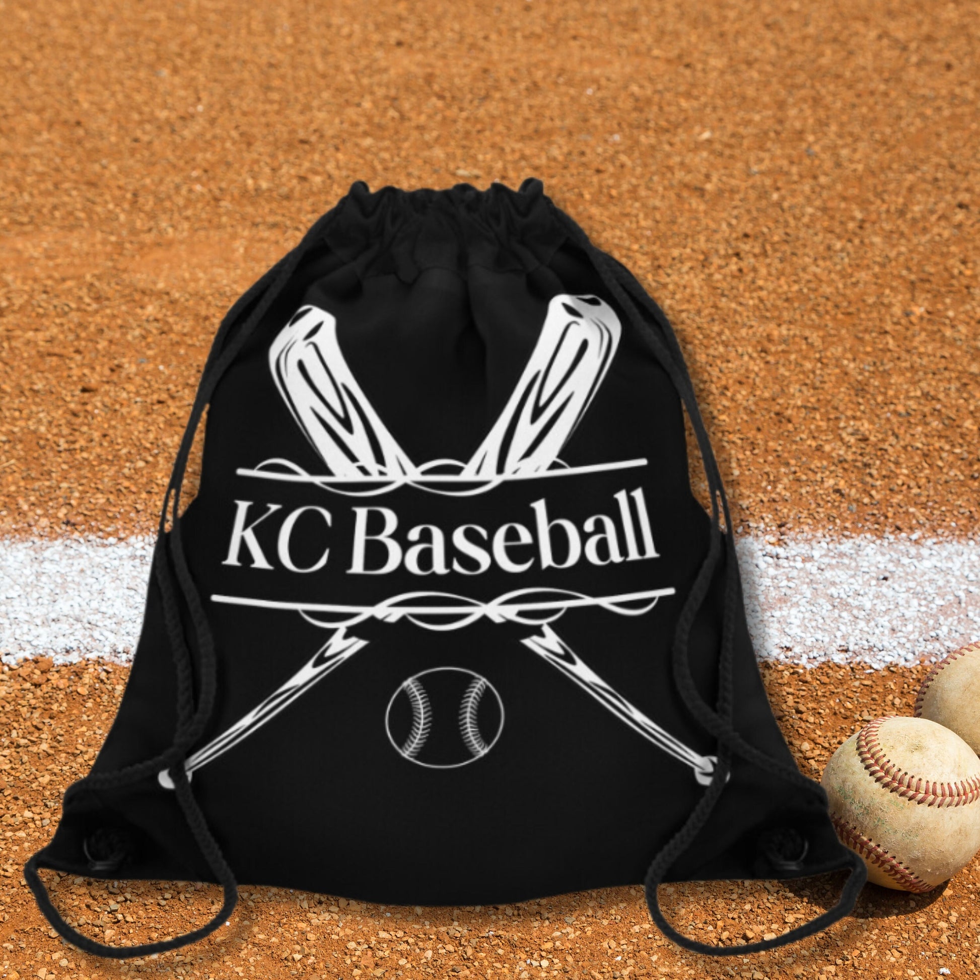 Custom Baseball Bag, Personalized Drawstring Baseball Bag, Lightweight Baseball Bag, Gift for Baseball Player, Baseball Coach Gift