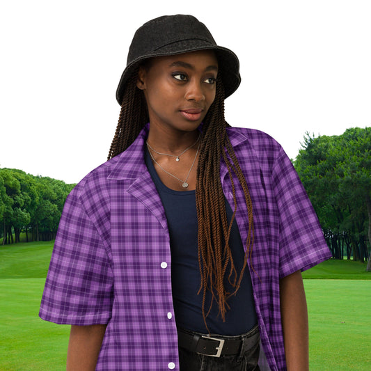 Women's Plaid Golf Shirt, Women's Golfing Button Up, Golf T-shirt, Women's Golf Gifts, Golf Gift for Women, Gift for Wife, Gift for Mom