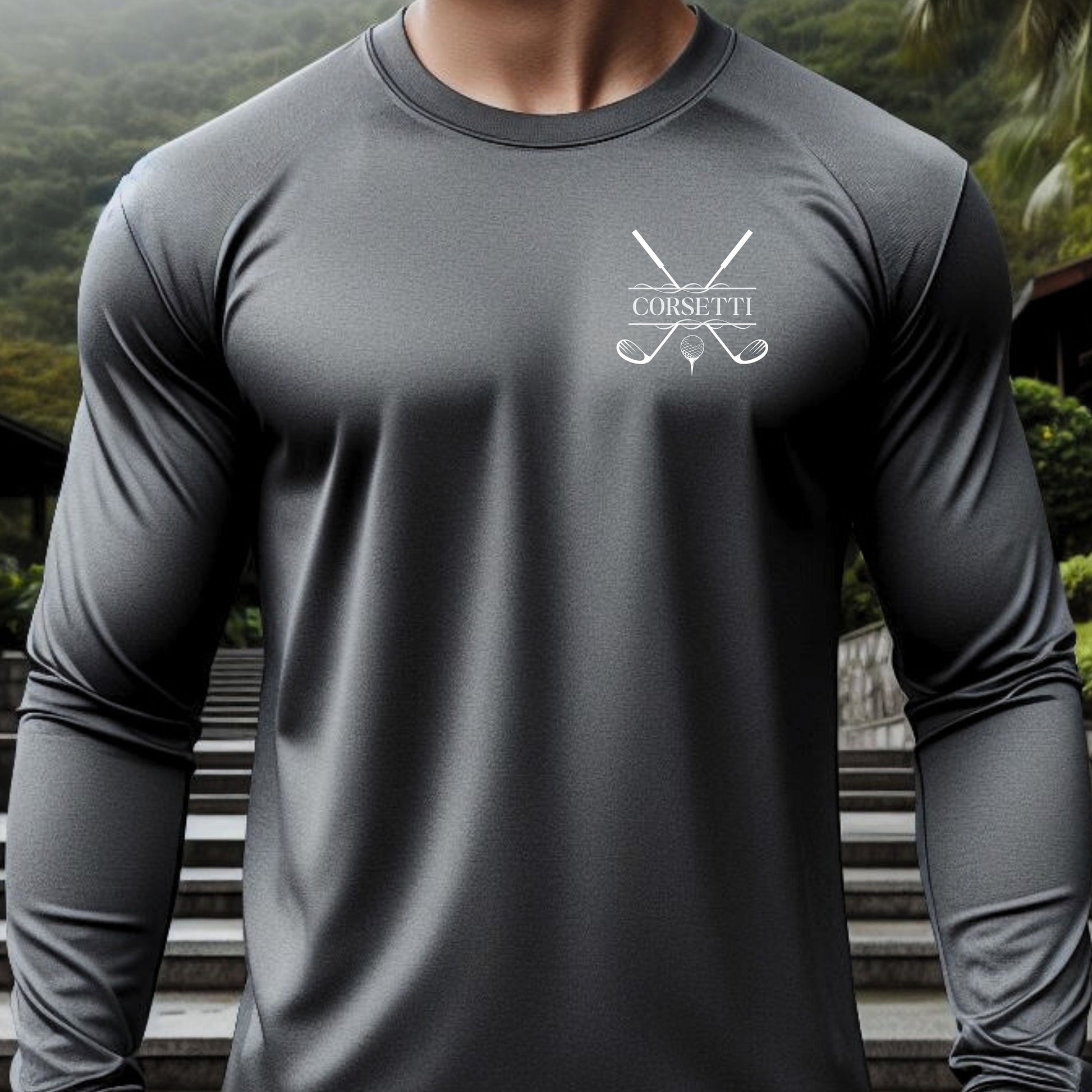 Custom Long Sleeve Golf Shirt, Personalized Golf Tshirt, Dry Fit Customized Golf Tee, Gift for Golfer, Golf T-shirt Gift, Golf Team Shirt