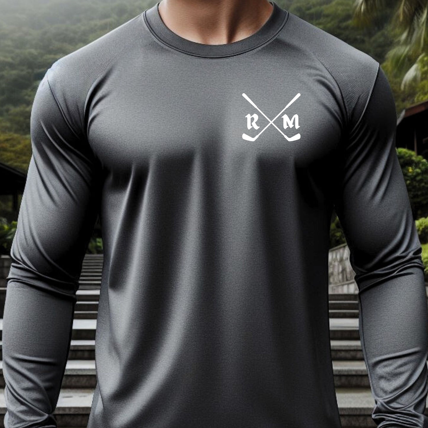 Custom Long Sleeve Golf Shirt, Personalized Golf Tshirt, Dry FIt Customized Golf Tee, Gift for Golfer, Golf T-shirt Gift, Golf Gift for Men