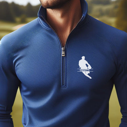 Personalized Lightweight Rugby Sweatshirt, Quarter Zip Pullover Sweater, Custom Rugby Gift, Rugby Team Gift, Rugby Coach Gift, Rugby Gift