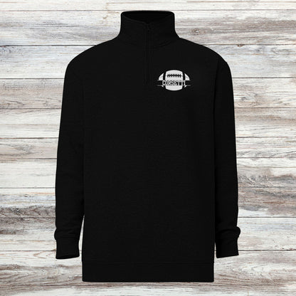Personalized Fleece Football Quarter-Zip, Pullover Sweater, Custom Football Gift, Football Team Gift, Football Coach Gift, Gift for Son
