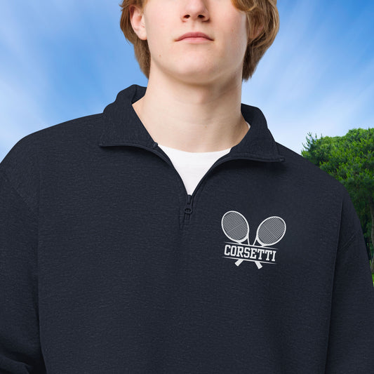 Personalized Fleece Tennis Quarter-Zip, Pullover Sweater, Custom Tennis Gift, Tennis Team Gift, Tennis Coach Gift, Tennis Player Gift Ideas