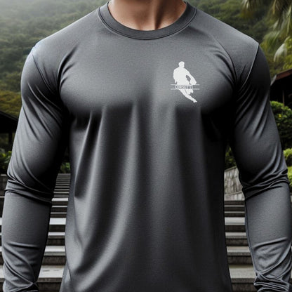Custom Long Sleeve Rugby Shirt, Personalized Rugby Tshirt, Dry Fit Customized Tee, Gift for Rugby Player, Rugby Team Gift, Rugby Coach