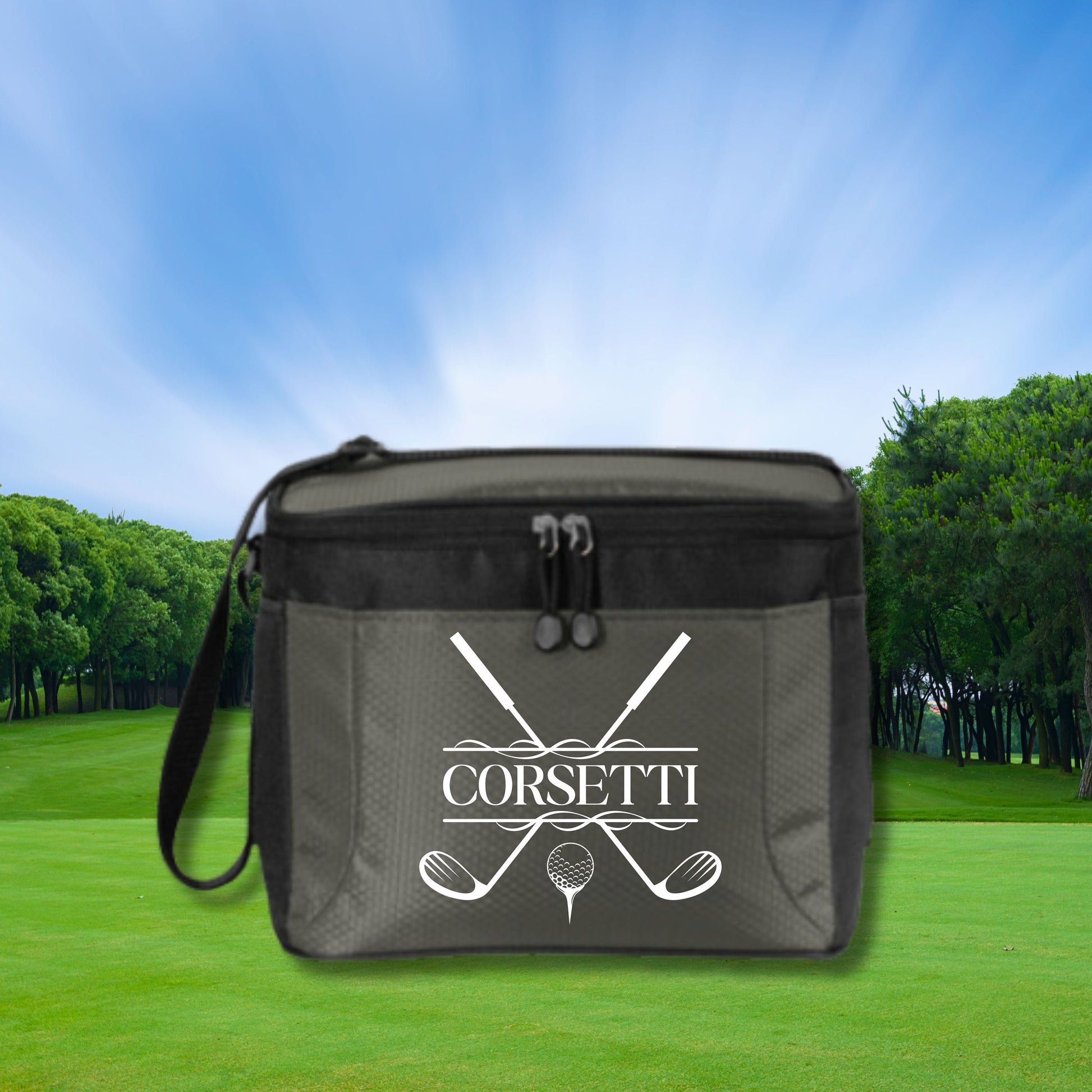Personalized Golf Cooler, 12 Pack Cooler, Custom Cooler for Golfer, Golf Gifts for Men, Gift for Golfer, Gift for Husband, Father's Day Gift