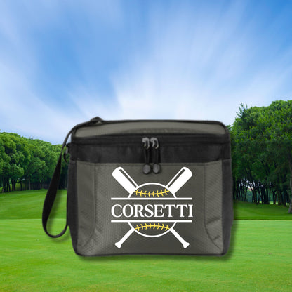 Personalized Softball Cooler, 12 Pack Cooler, Custom Softball Cooler, Softball Coach Gift, Softball Player Gift, Softball Team Gift Ideas