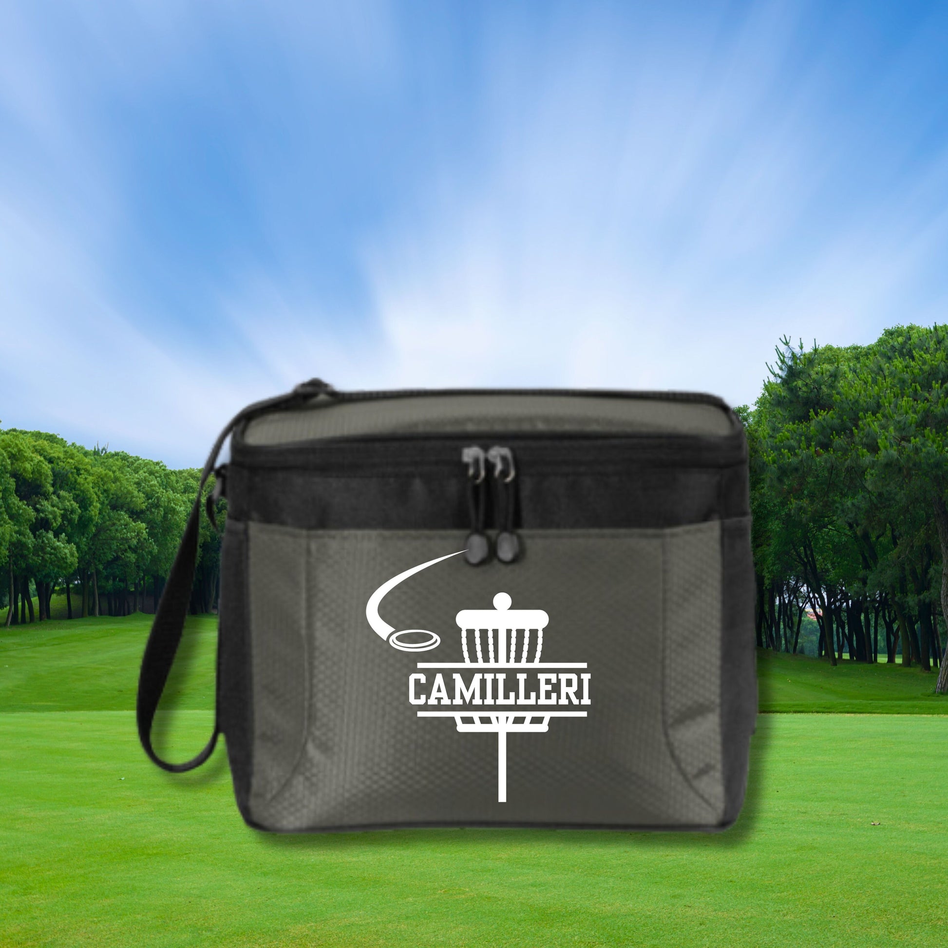 Personalized Disc Golf Cooler, 12 Pack Cooler, Custom Cooler for Disc Golf, Disc Golf Gifts for Men, Gift for Husband, Father's Day Gift