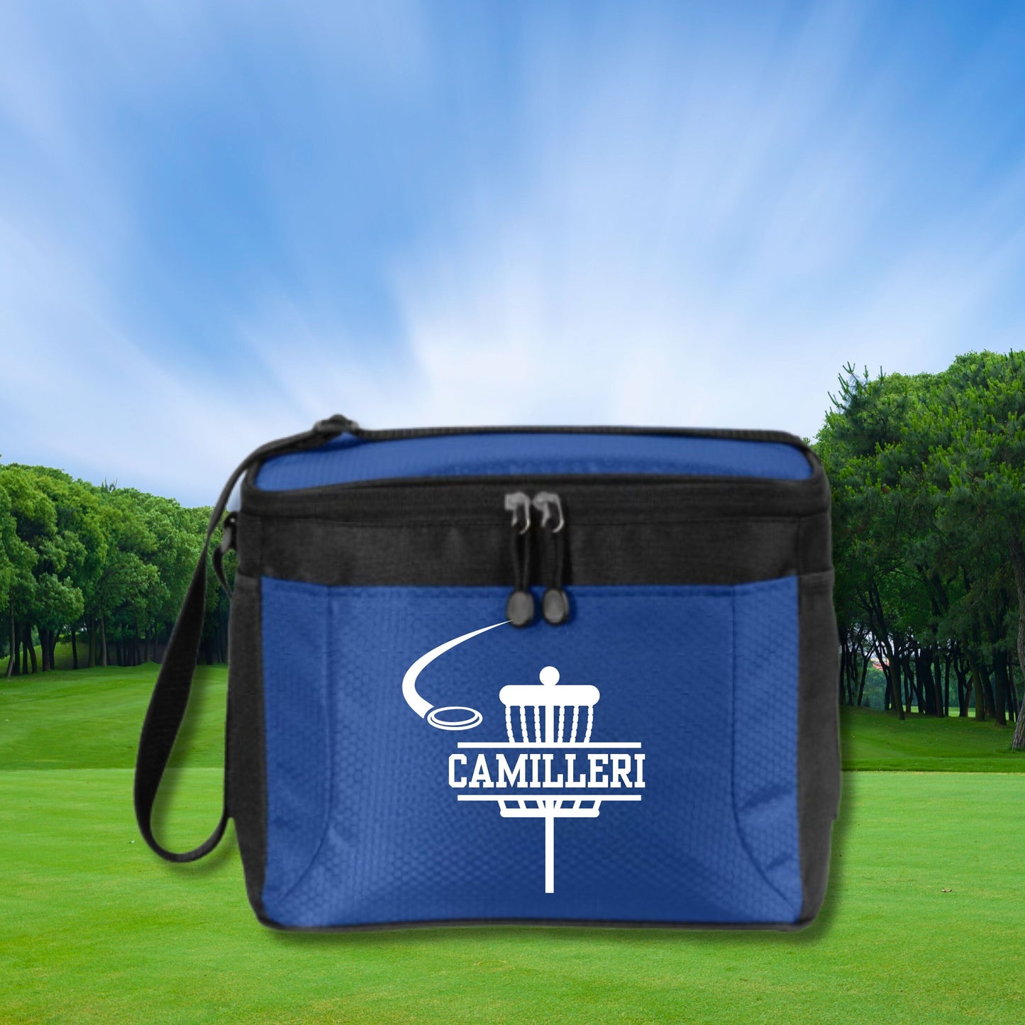 Personalized Disc Golf Cooler, 12 Pack Cooler, Custom Cooler for Disc Golf, Disc Golf Gifts for Men, Gift for Husband, Father's Day Gift