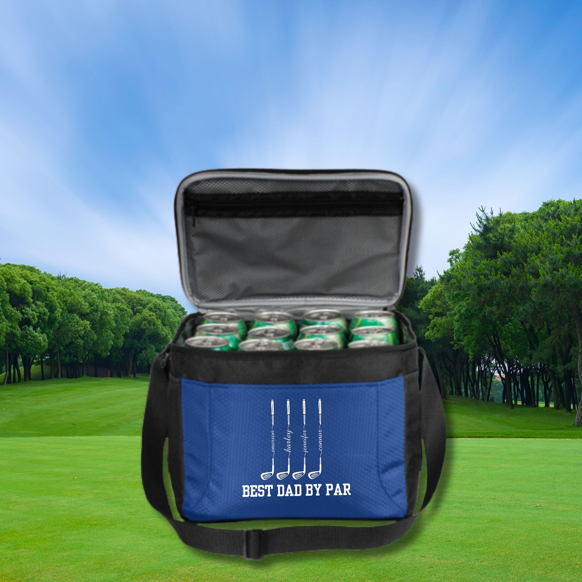 Personalized Golf Cooler, 12 Pack Cooler, Custom Cooler for Golfer, Golf Gifts for Men, Gift for Golfer, Gift for Husband, Father's Day Gift