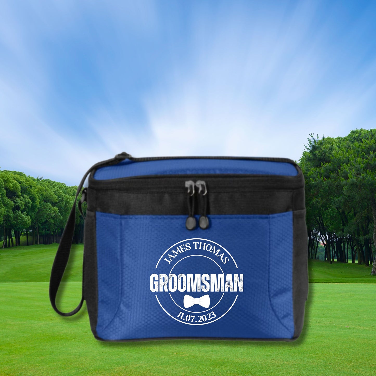 Personalized Golf Cooler, 12 Pack Cooler, Custom Cooler for Golfer, Groomsman Gift, Groomsman Proposal, Golf Gifts for Men, Gift for Golfer