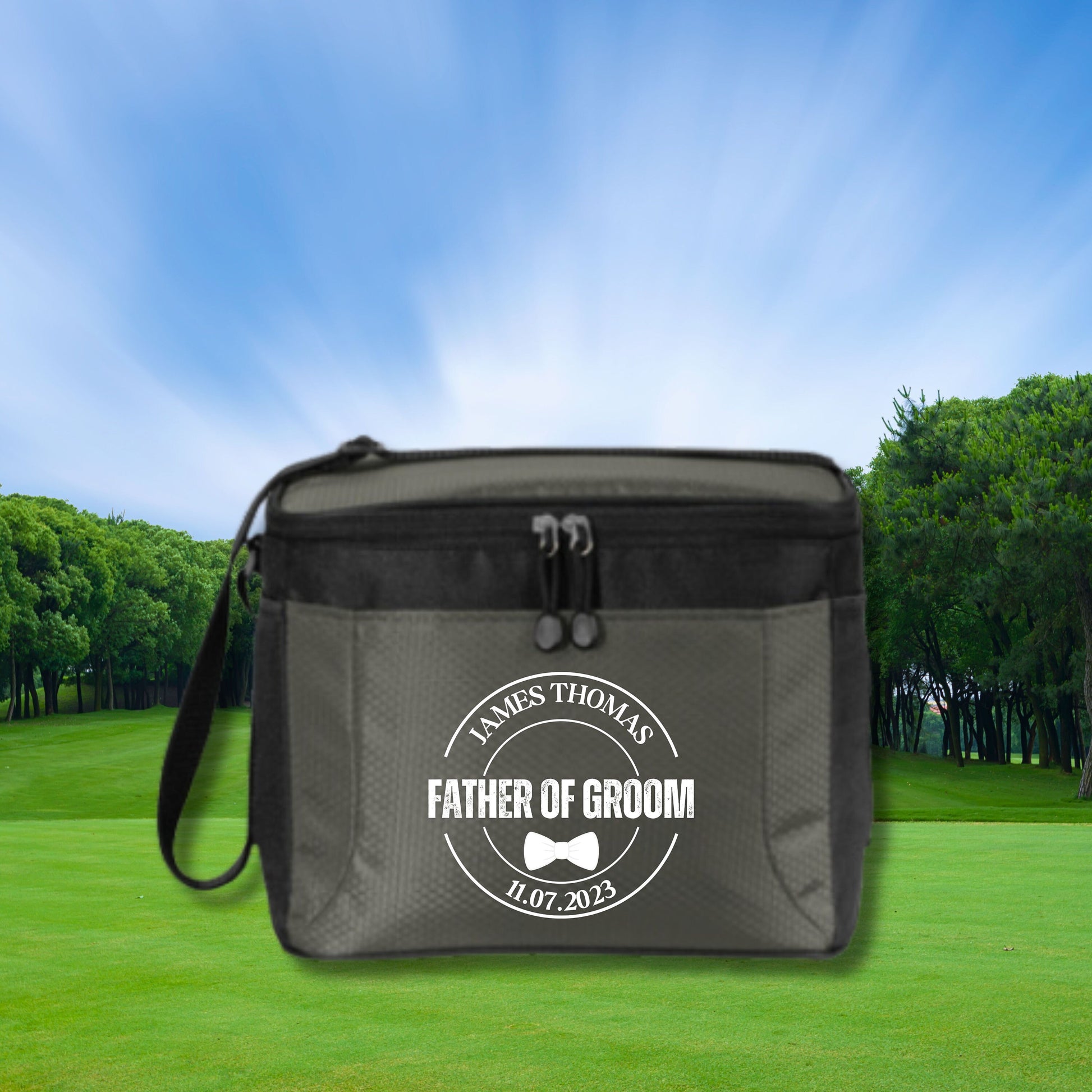Personalized Golf Cooler, 12 Pack Cooler, Custom Cooler for Golfer, Groomsman Gift, Groomsman Proposal, Golf Gifts for Men, Gift for Golfer