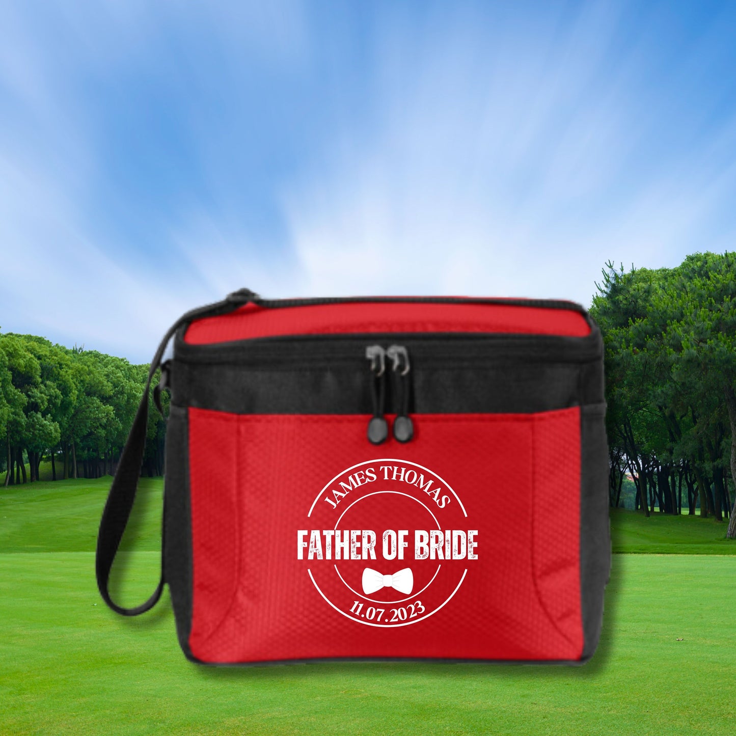 Personalized Golf Cooler, 12 Pack Cooler, Custom Cooler for Golfer, Groomsman Gift, Groomsman Proposal, Golf Gifts for Men, Gift for Golfer