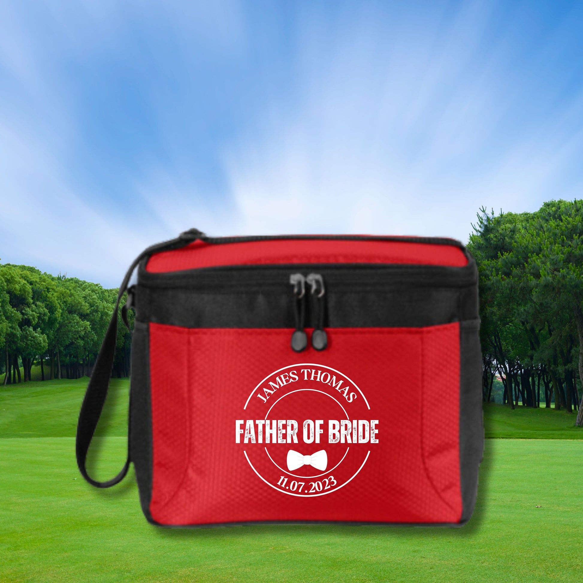 Personalized Golf Cooler, 12 Pack Cooler, Custom Cooler for Golfer, Groomsman Gift, Groomsman Proposal, Golf Gifts for Men, Gift for Golfer