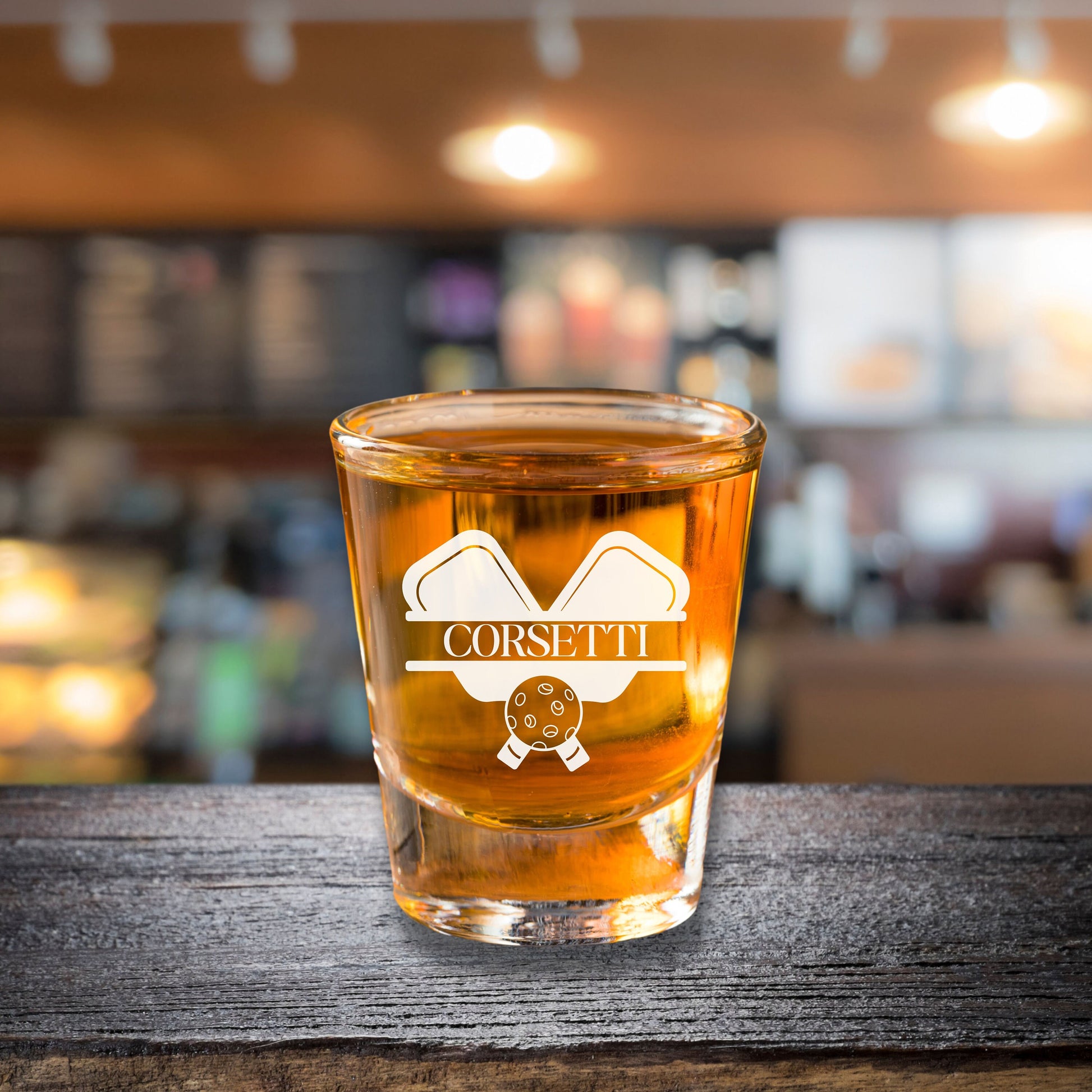 Personalized Pickleball Shot Glass, Custom Pickleball Glass, Pickleball Team Gift, Pickleball Lover Gift, Gift for Dad, Gift for Grandfather
