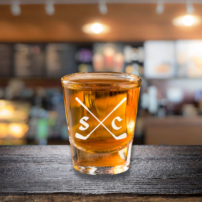 Personalized Golf Shot Glass, Custom Shot Glass, Golf Gifts for Men, Groomsman Proposal Gift, Father's Day Gift, Gift for Dad, Best Man Gift