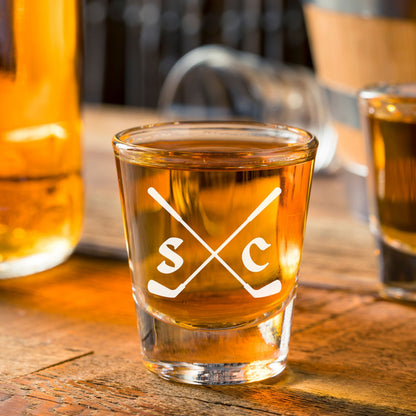 Personalized Golf Shot Glass, Custom Shot Glass, Golf Gifts for Men, Groomsman Proposal Gift, Father's Day Gift, Gift for Dad, Best Man Gift