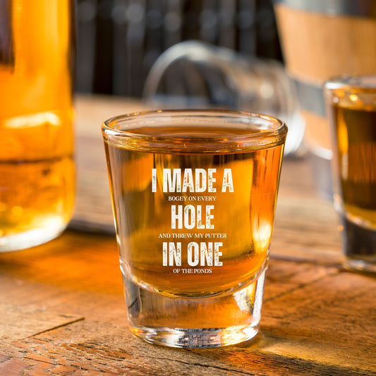 Funny Golf Shot Glass, Funny Golf Gifts, Golf Gifts for Men, Golf Gifts for Women, Father's Day Gift, Gift for Dad, Golf Gift for Dad
