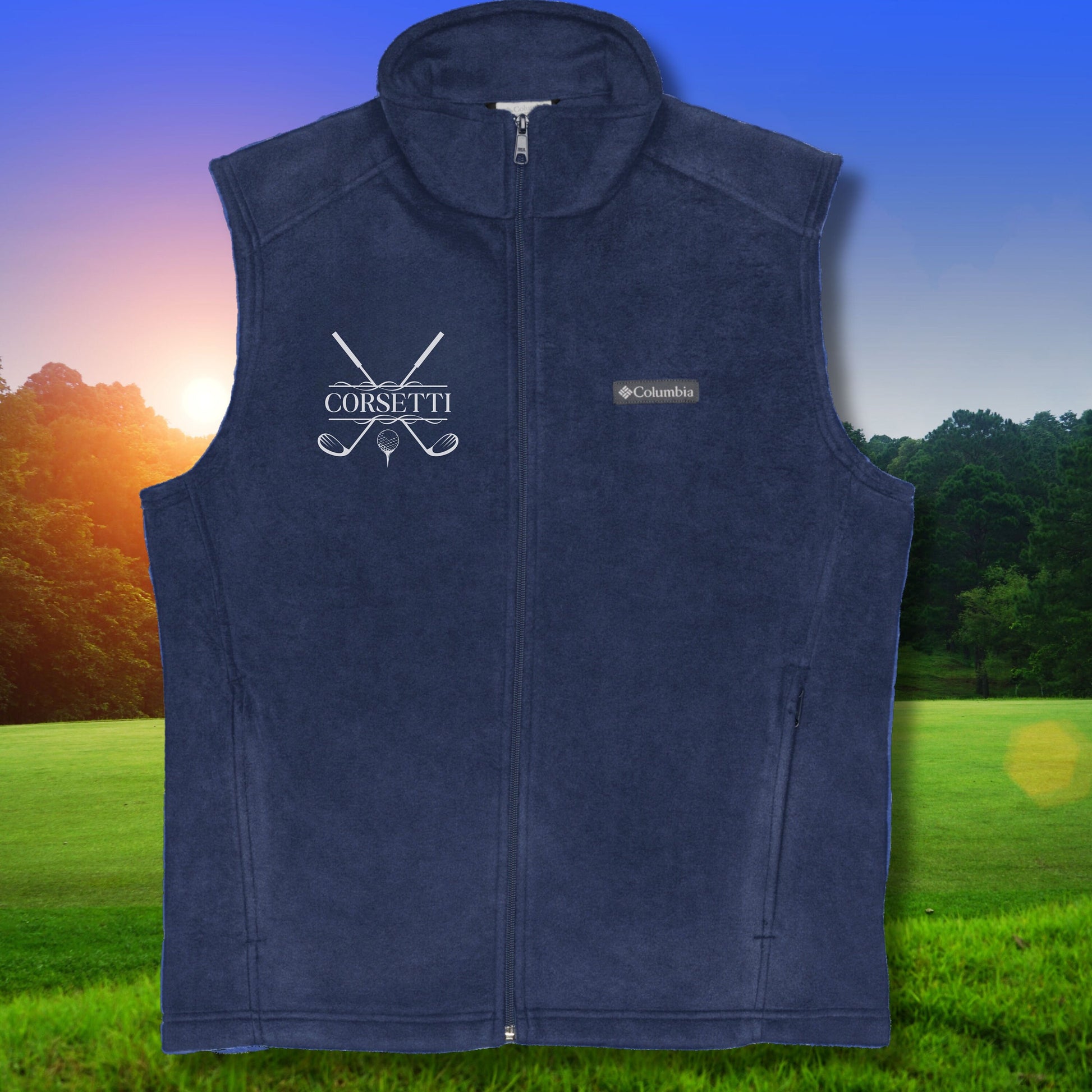 Custom Fleece Golf Vest, Personalized Golf Vest, Golf Sweatshirt, Golf Gifts for Men, Golf Gifts for Women, Father's Day Gift, Gift for Dad