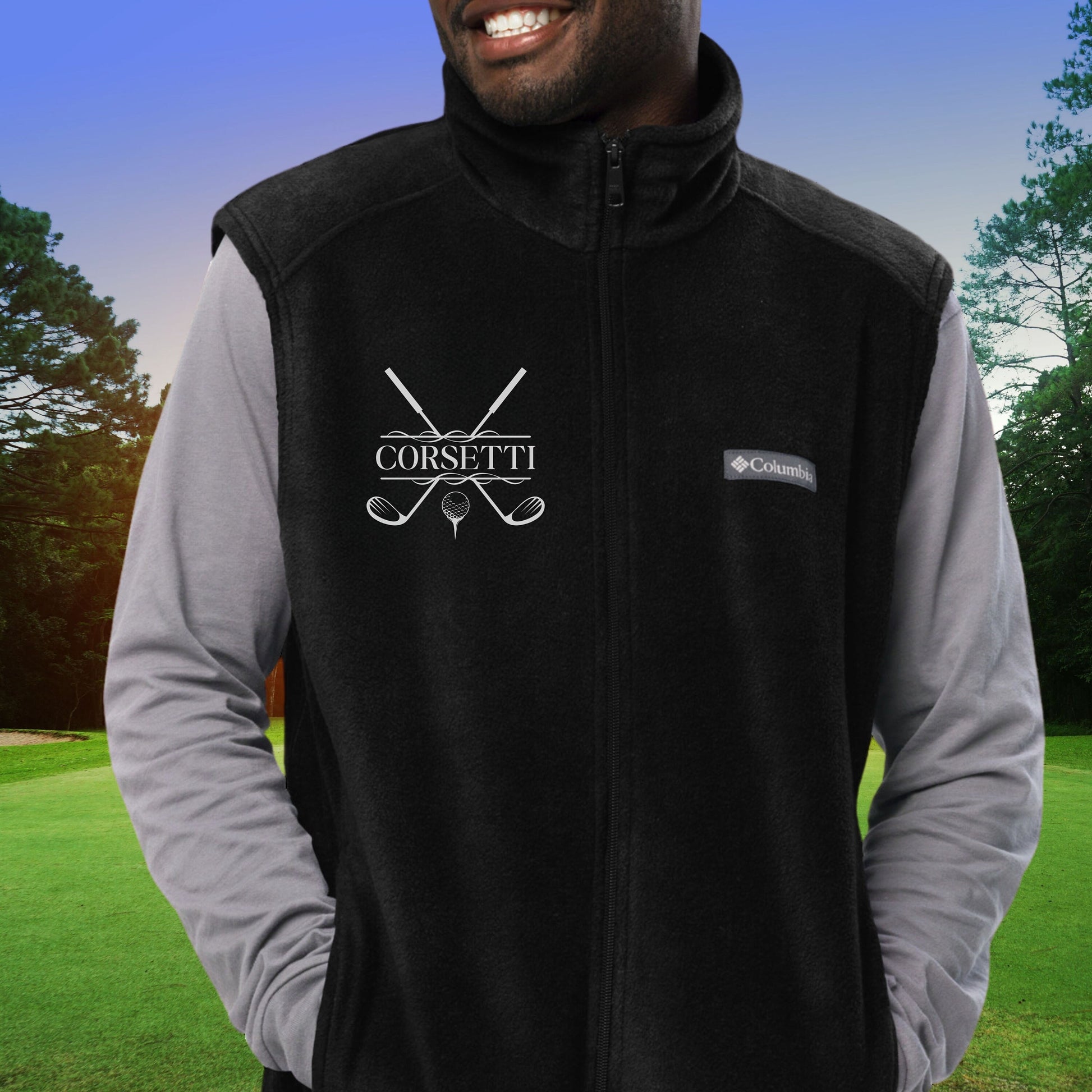 Custom Fleece Golf Vest, Personalized Golf Vest, Golf Sweatshirt, Golf Gifts for Men, Golf Gifts for Women, Father's Day Gift, Gift for Dad