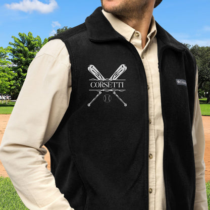 Custom Fleece Baseball Vest, Personalized Baseball Vest, Fleece Sweatshirt, Baseball Jacket, Baseball Team gift, Perfect Baseball Coach Gift