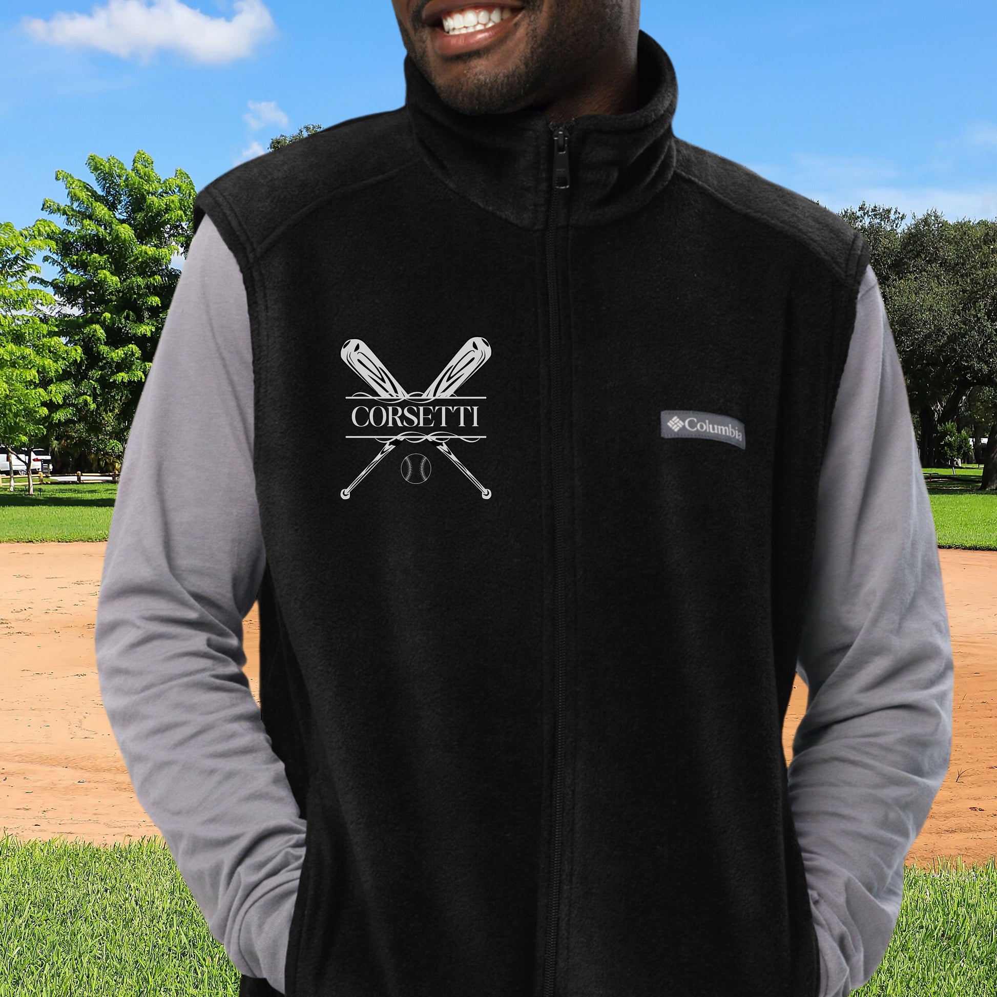 Custom Fleece Baseball Vest, Personalized Baseball Vest, Fleece Sweatshirt, Baseball Jacket, Baseball Team gift, Perfect Baseball Coach Gift