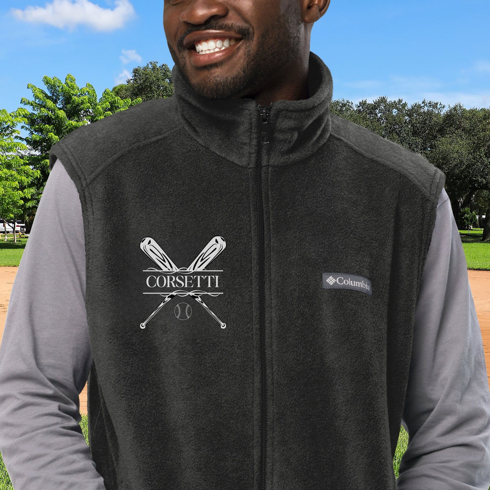 Custom Fleece Baseball Vest, Personalized Baseball Vest, Fleece Sweatshirt, Baseball Jacket, Baseball Team gift, Perfect Baseball Coach Gift
