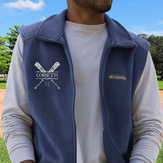 Custom Fleece Baseball Vest, Personalized Baseball Vest, Fleece Sweatshirt, Baseball Jacket, Baseball Team gift, Perfect Baseball Coach Gift