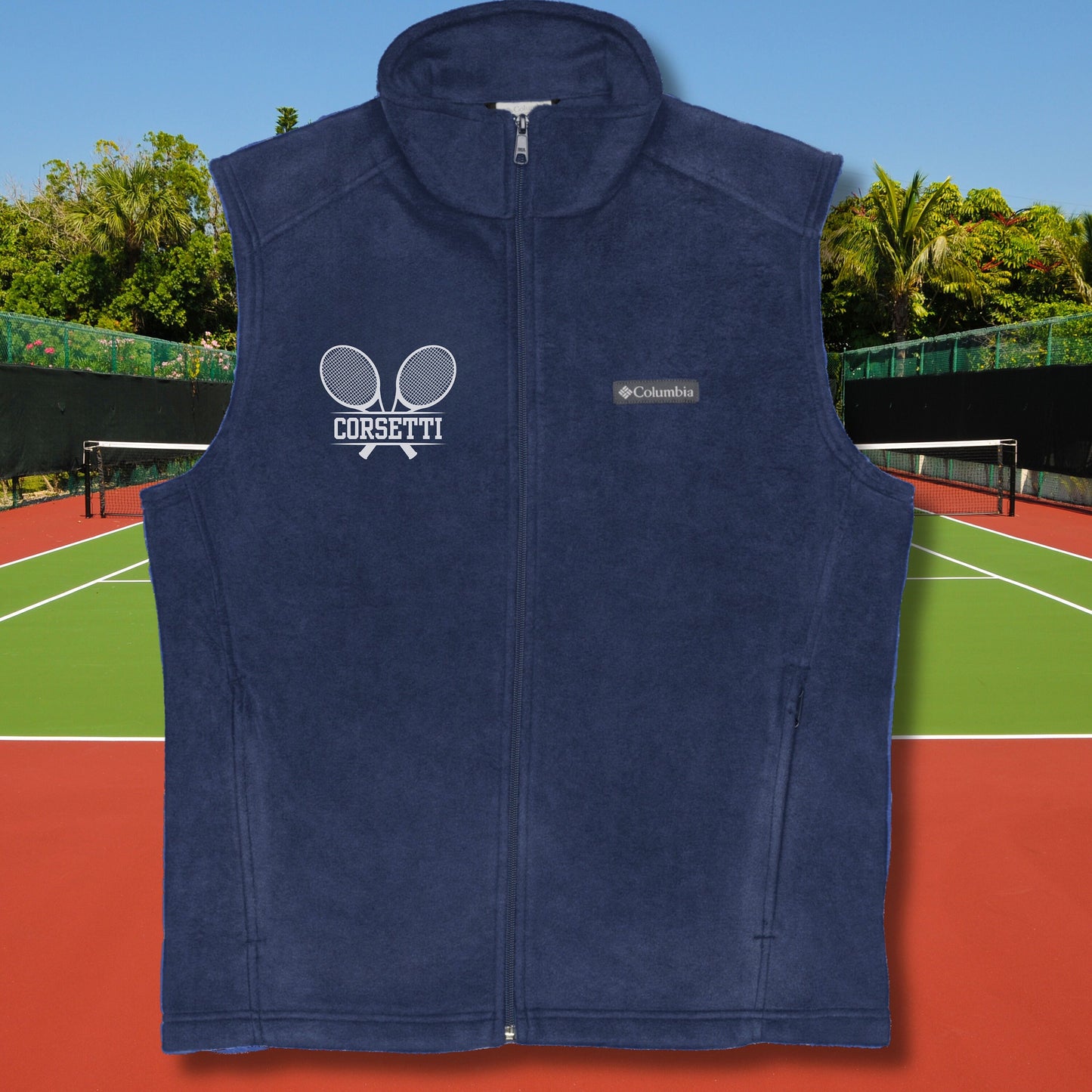 Custom Fleece Tennis Vest, Personalized Tennis Vest, Fleece Sweatshirt, Tennis Jacket, Tennis Team gift, Tennis Coach Gift, Tennis Gift Idea